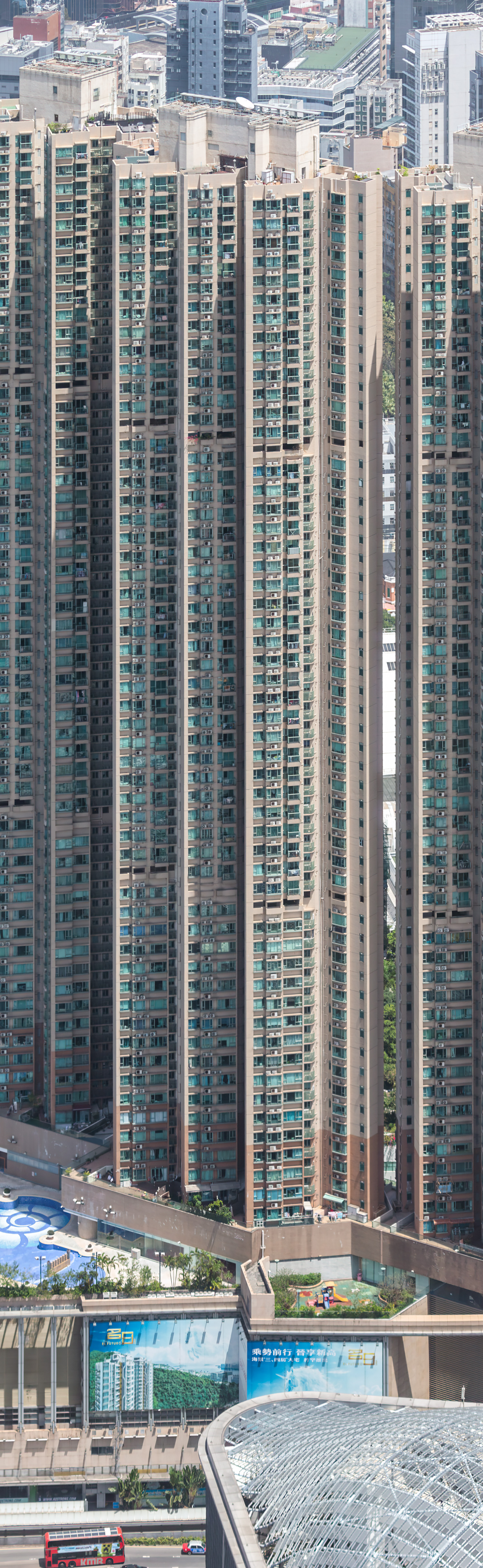 Victoria Towers II, Hong Kong - View from International Commerce Centre. © Mathias Beinling